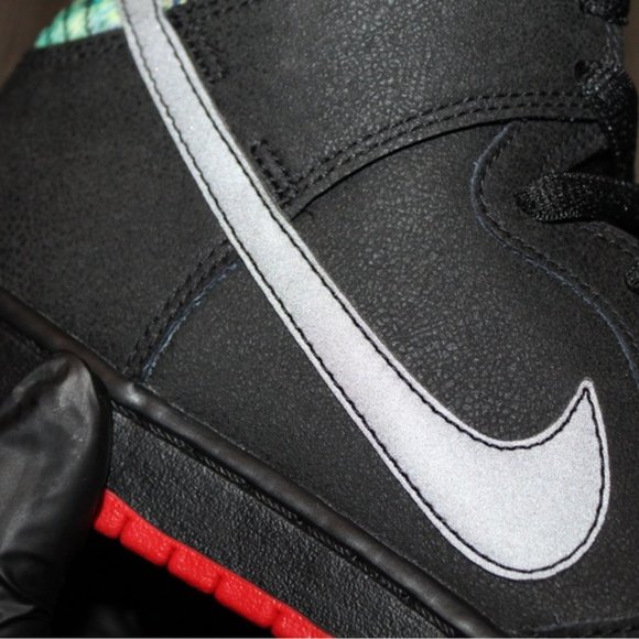 Nike Dunk SB High Pro x Spot Gasparilla Black Red Grey Mens Size 7 Sneakers - Picture 7 of 16